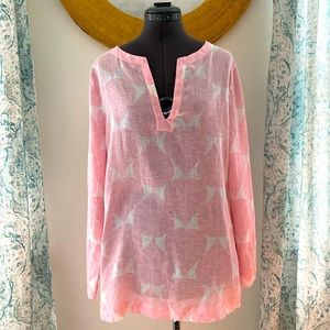 RESERVED FOR @pmanama Pink Linen Tunic - Island Company